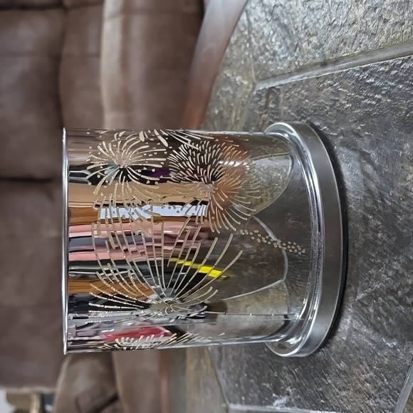PartyLite Other - FIREWORKS VTG PartyLite Enchanted Celebration Silver Fireworks 3pc Candle Holder